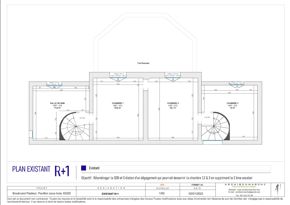 Organisation du premier etage